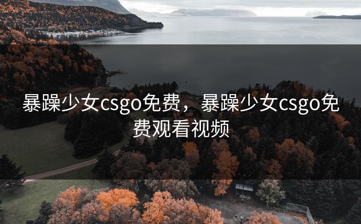 暴躁少女csgo免费，暴躁少女csgo免费观看视频